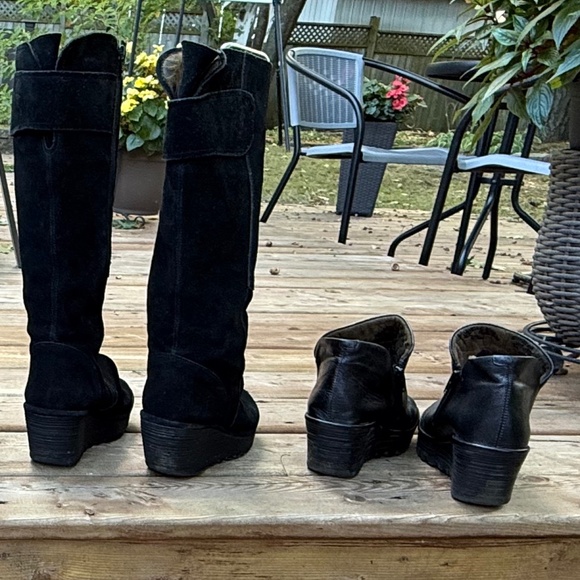 Fly London boots and shoes size 7 black - Picture 3 of 6